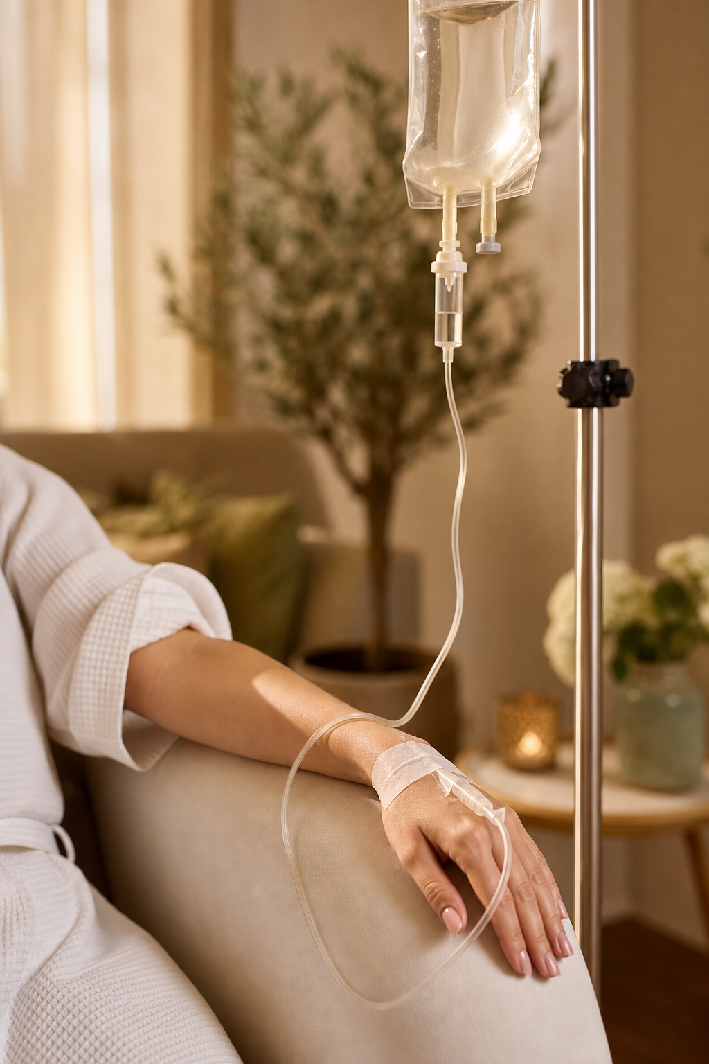 IV therapy session in progress