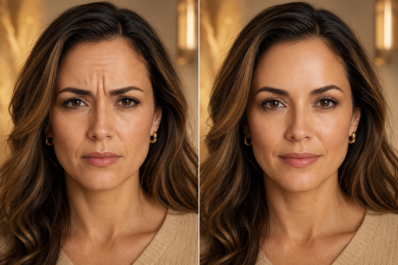 Before and after results